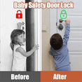 4 Pack Deadbolt Child Lock, Child Proof Deadbolt Cover, Door Deadbolt Lock for Kids