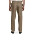 thumbnail image 2 of Oak Hill by DXL Men's Big and Tall Premium Stretch Twill Pants, Latte, 56W X 30L, Regular Rise, 2 of 8
