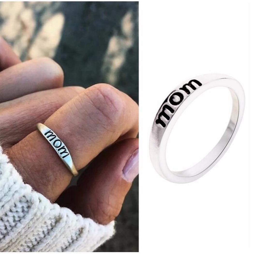 Nobrand Mom s Ring Simple Elegant Alloy Charm Ring Jewelry Ring Mother Ring For Women Other