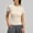 Beige, variant on Women's Compression Shirts 3 Pack Short Sleeve Dry Fit Athletic Tight Base Layer for Running Gym Yoga Yellow 2XL