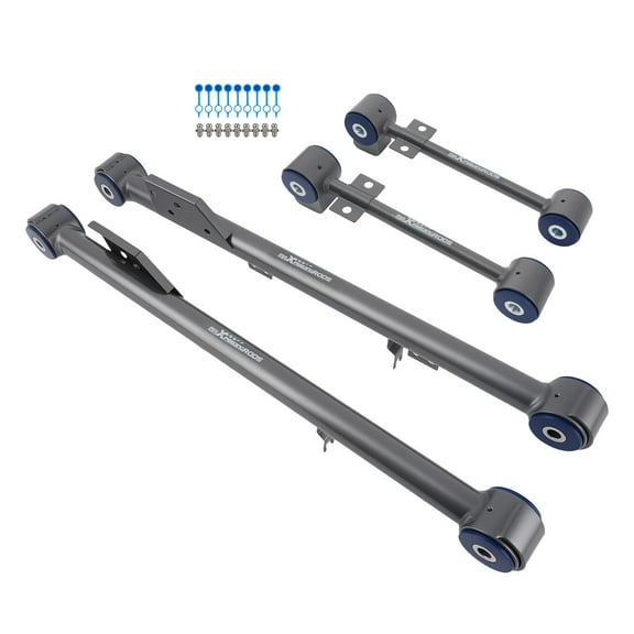maXpeedingrods Rear Trailing Control Arms for Nissan Pathfinder, for Infiniti QX4 1997-2004, Upper & Lower Trailing Arms Suspension 905-802 905-803 905-804 K660903, Upgraded P3 Series Poly Bushing