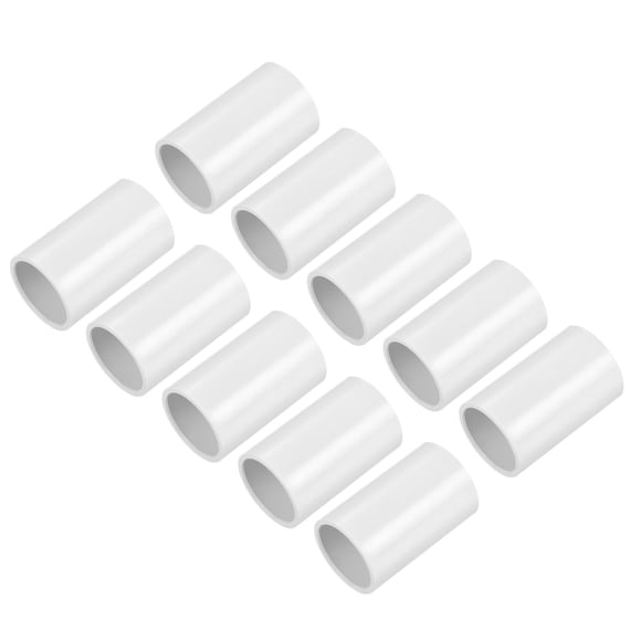 Unique Bargains PVC Conduit Coupler Straight Fittings 25mm Terminating Hose Electrical Conduit Pack of 10