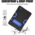 thumbnail image 6 of Mignova for Samsung Galaxy Tab S6 Lite 10.4 inch Case Kids Friendly Heavy Duty Drop Shock Proof Armor Defender for Samsung Tab S6 Lite 10.4 inch 2020 2022 Model SM-P610 P613 P615 T619 (Black+Blue), 6 of 6