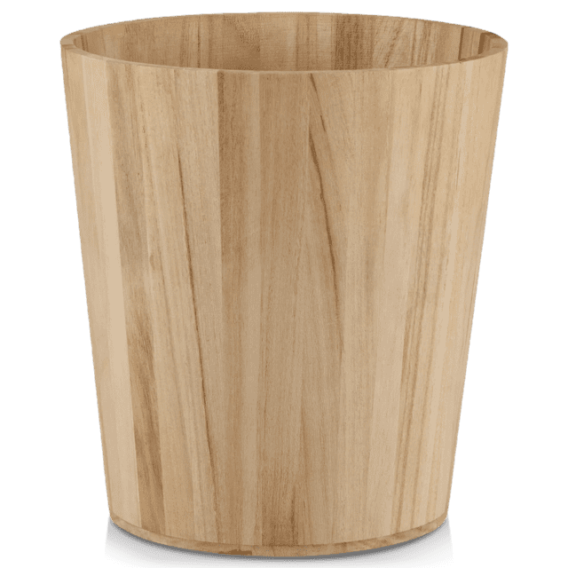 Bouclair Natural Wood Waste Bin