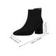 thumbnail image 2 of BRIGHTFUFU 1 par de botas de punta cuadrada, zapatos de tacón grueso, botas de tacón medio, botines de mujer, 2 of 7