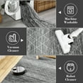 thumbnail image 6 of GlowSol 5' x 7' Washable Area Rug Modern Geometric Rugs Soft Low Pile Non-Slip Rugs Home Decor, Gray, 6 of 7