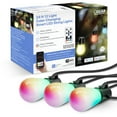 thumbnail image 3 of Feit Electric Corded Outdoor 24' Foot 12 Light Color Changing Smart RGB  LED String Light, 3 of 14