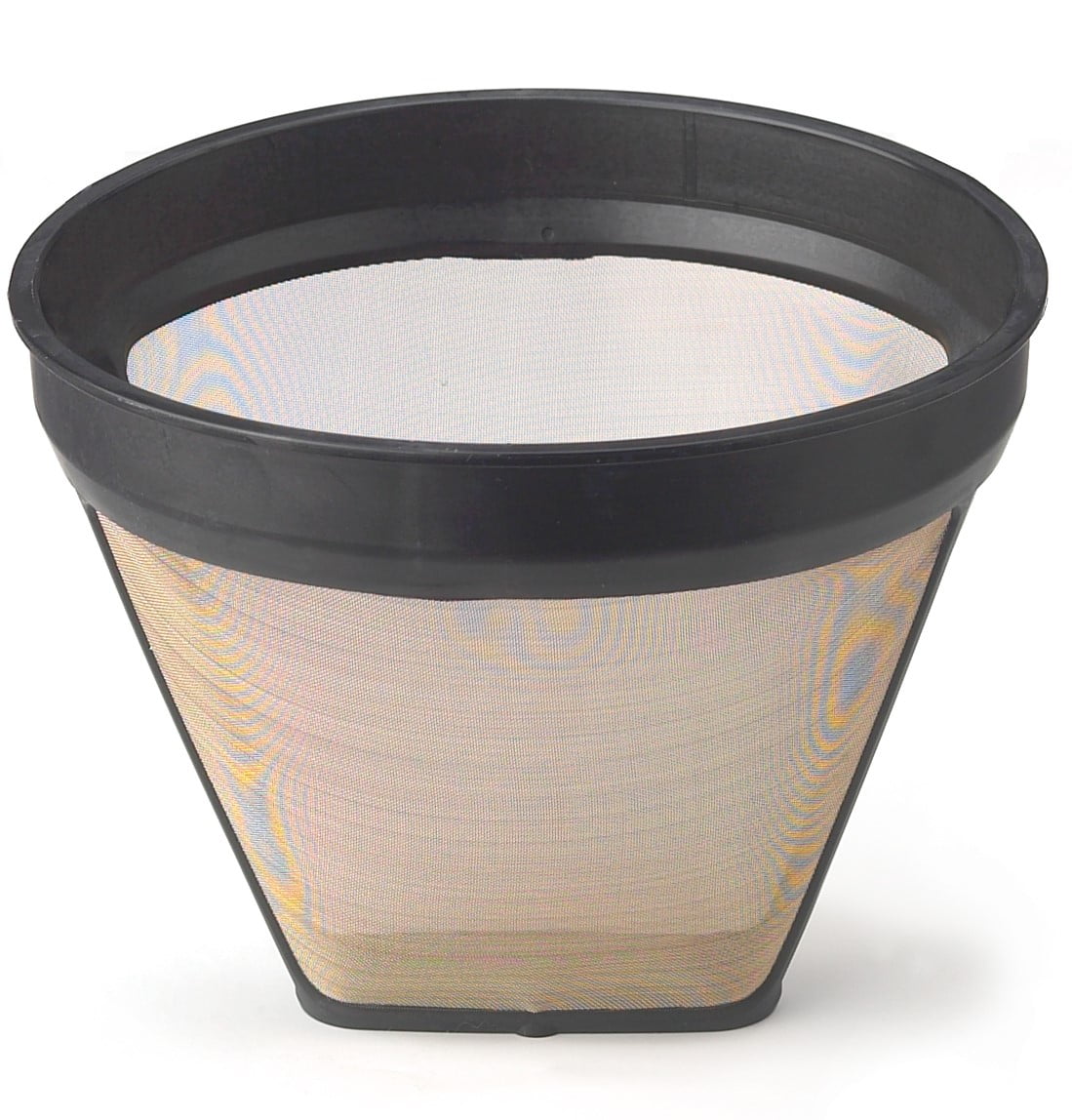 HIC Gold Tone Reusable Coffee Filter, Number 4-Size Filter, Brews 8 to 12-Cups by HIC Harold Import Co.