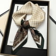 thumbnail image 3 of Nuevo diseño de chal satinado con estampado de leopardo salvaje, pañuelos cuadrados de seda para el cuello para mujer, pañuelo para mujer, 3 of 5