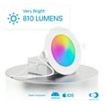 thumbnail image 2 of Infibrite 4 Inch Wifi Smart Ultra-Slim LED Ceiling Mount Recessed Light 9W 810LM Dimmable Retrofit with Junction Box, 2 of 11