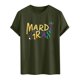 thumbnail image 5 of Casual Summer Tops Carnaval Impreso de Manga Corta Cuello Redondo, Poliéster Ligero para la Fiesta de Verano de Primavera, 5 of 9