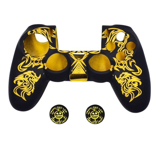PS4 Controller Skins ,Silicone Controller Cover Skin Protector Compatible /PS4 Slim/PS4 Pro Controller (Thumb Cap Grip x 2)