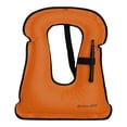 thumbnail image 3 of Chaqueta Natación Ajustable Chaleco Snorkel Inflable para Nadar en Kayak () Naranja, 3 of 6