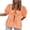 Orange, variant on HomeGardon Summer Tops Tops for Women Beautiful and Gentle Style Solid Color Shirt Fashionable and Short Sleeved Temperament Women's Clothing,S-XL