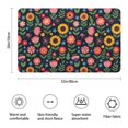 thumbnail image 3 of Pioneer Flower Floral Print Pattern Bathroom Rugs Mat, Non Slip Microfiber Bathroom Rug with Rubber Backing, Soft Mats for Bathroom Floor Tub Shower, 20"x32", 3 of 5