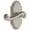 Satin Nickel, variant on Grandeur 821056 Arc Solid Brass Right Handed Passage Door Lever Set - Grey