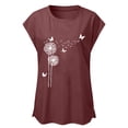 thumbnail image 5 of T-Shirts à Manches Courtes O-Cou Décontractés pour Femmes à la Mode, 5 of 5