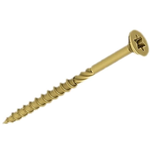 Hillman Power Pro #9 x 3 In. Bronze Ceramic Flat Head Star Exterior Wood Screw (2000 Ct., 1/4 Keg)