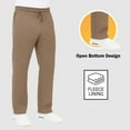 thumbnail image 5 of Men’s 3-Pack Heavyweight Fleece Sweatpants – Open Bottom Joggers for Gym & Casual Wear (S-3XL), 5 of 7