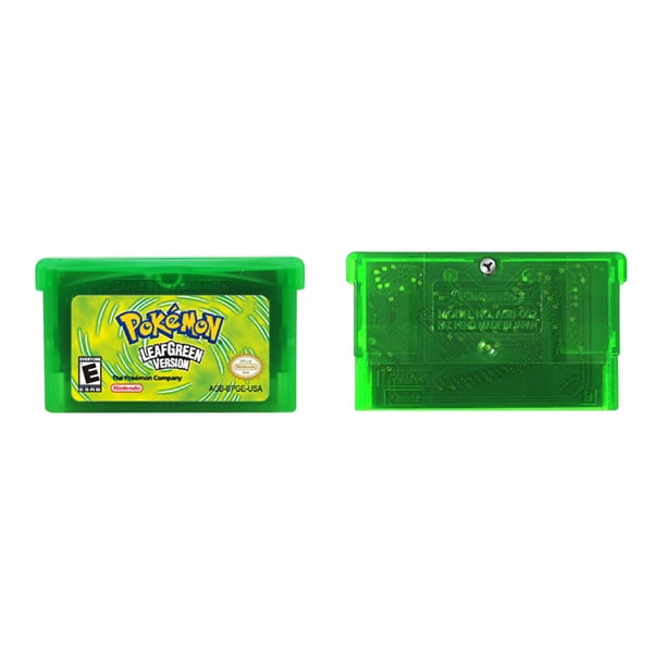 Tarjeta De Juego De Consola De Cartucho De Video Tarjeta de juego Emerald Sapphire Series Card para NDSL GB GBC GBM GBA SP (verde hoja) Tmvgtek libre de BPA