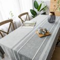 thumbnail image 3 of Mantel de mesa de comedor para el hogar, restaurante, mesa de café, cubierta de mesa con borde de diseño de borla, 140x180cm Speravity HA9060-01B, 3 of 7