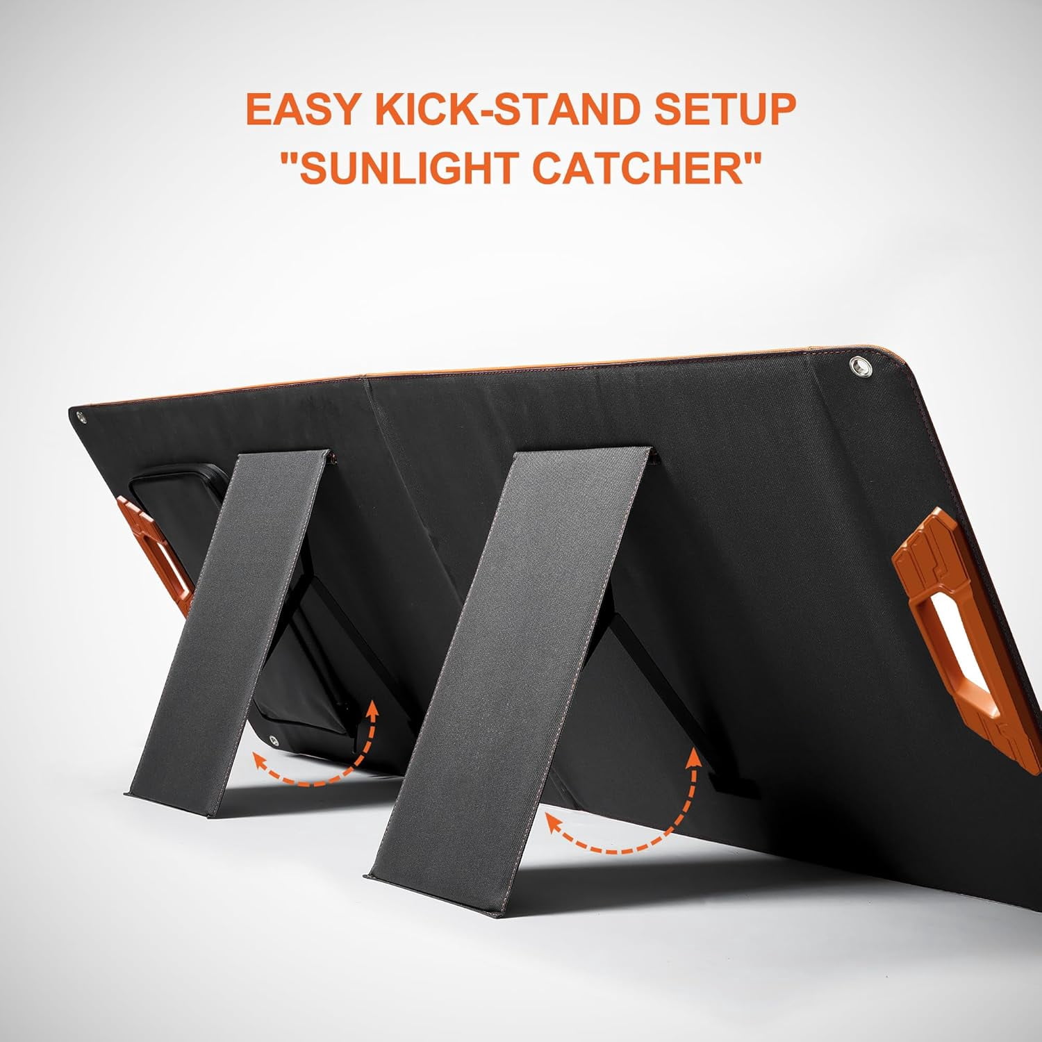 SOLPOWBEN 100W Portable Solar Panel, 24% High-Efficiency Foldable Solar Charger for Power Station Generator, Phones, IP65 Waterproof for Camping RV Off-Grid Emergency