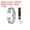 Silver Gold, variant on Stainless Steel Watch Bands 19mm Double Pressing Butterfly Clasp Metal Solid Steel Chain Watch Strap, Black