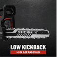 thumbnail image 5 of Craftsman S1450 CMXGSAMY42N4 42cc 2-Cycle 14" Gas Chainsaw, 5 of 13