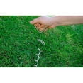 thumbnail image 3 of 16" Dog Tie Out Chains for Outside, Chrome Heavy Duty Dog Tie, Out Stake Spiral Metal Screw Yard Ground Spike, Silver, 3 of 7
