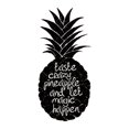 thumbnail image 2 of Braun Studio 12x12 White Modern Wood Framed Museum Art Print Titled - Fruit Pineapple, 2 of 4