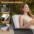 thumbnail image 3 of XIZZI 8-Piece Patio Furniture Outdoor Conversation Set with 4 Swivel Rocking Chair,All-Weather Wicker rattan Outdoor Furniture sets for Backyard, Porch, Patio-Light Gray, 3 of 9