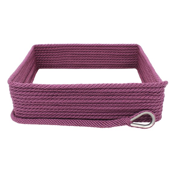 Extreme Max 3006.2666 Premium Solid Braid MFP Anchor Line with Thimble - 3/8 x 150, Burgundy