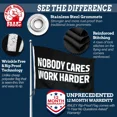 thumbnail image 7 of Anley Rip-Proof Double Sided 3-Ply Nobody Cares Work Harder Flag 3x5 Foot - Fitness Inspirational Flags, 7 of 7