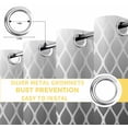 thumbnail image 4 of Fsddascl Black Ombre Stripe Blackout Curtains for Bedroom/Living Room, Thermal Insulated Kitchen Curtains, Modern Abstract Art Gradient Striped Grommet Darkening Window Treatment Drapes 52"x72"x2, 4 of 6