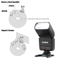thumbnail image 2 of Cámara Godox TT350S mini portátil Speedlite 2.4G principales y auxiliares 1 / 8000S HSS flash TTL del flash para Sony A77II A7RII A7R A58 A99 ILCE6000L RX10 sin espejo ILDC Godox Lámpara flash, 2 of 7