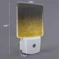 thumbnail image 2 of Salouo Gold Glitter Gradient for Night Lights Plug into Wall 1 Pack, 0.5W Plug in Night Light with Dusk-to-Dawn Light Sensor LED Nightlight for Bathroom, Adult, Hallway-EU, 2 of 7