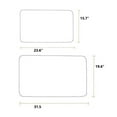 thumbnail image 2 of Bath Rugs Set Dolphin Pattern Flannel Water Absorbent Non-Slip 2 Pcs Bathroom Mats Home Decor, 2 of 5