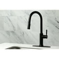 thumbnail image 3 of Gourmetier LS2720DKL Kaiser Single-Handle Pull-Down Kitchen Faucet, Matte Black, 3 of 9