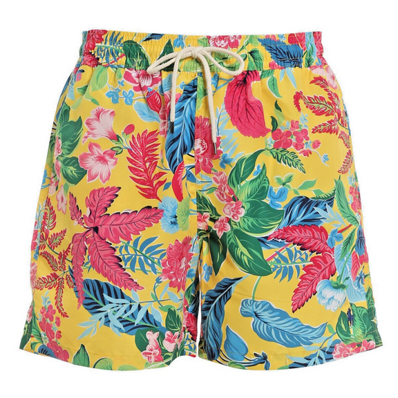 $98.5 Polo Ralph Lauren Men's, Traveler Classic Swim Trunk, Floral, XL