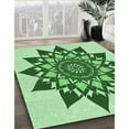 thumbnail image 2 of Ahgly Company Indoor Square Patterned Mint Green Area Rugs, 6' Square, 2 of 6