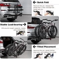 thumbnail image 6 of Akaber Ebike Rack, 2 Hitch Bike Rack for Car, 200 lbs Capacity, Fits 5-Inch Fat Tire Bikes, Bike Carrier for Car, SUV, Truck, Van RV and Trailer, 6 of 8