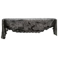 thumbnail image 2 of Halloween Web Brocade Fireplace Mantel Scarf, European Lace Spiderweb Tablecloth Runner, Fabric Cover for Home Dining Table Room Decor, Lazyguy, 2 of 7