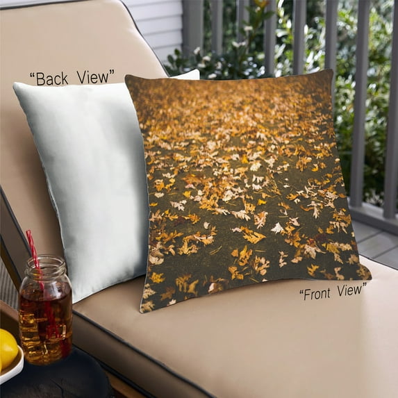 Ahgly Company Plants Leaves Outdoor Throw Pillow, 18 inch by 18 inch