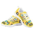 thumbnail image 4 of Pzuqiu School Bus Little Girls Tennis Shoes Size 13 Comfortable Lace Up Athletic Shoes Breathable Kids Yellow Sports Shoes Back to School, 4 of 7