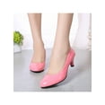 thumbnail image 3 of Ritualay Women's Pumps Pointed Toe Dress Heels Office Dressy Wrok Heeled Shoes Pink 7.5, 3 of 4