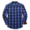 thumbnail image 2 of SPEEDRUN Men's Flannel Shirts Cotton Long Sleeve Shirt Casual Button Down Shirts with 2 Pockets, 2 of 8