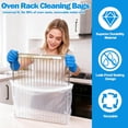thumbnail image 4 of 10 pack no-wipe oven rack cleaning bags 27.5*19.6 inches, no cleaner included, easy to use, no dirty hands, reusable leak-proof soak cleaning bags, suitable for removable metal racks, barbecue racks,, 4 of 4