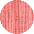 thumbnail image 1 of Ahgly Company Indoor Round Abstract Red Modern Area Rugs, 4' Round, 1 of 4