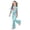Mint Green, variant on Gbsyewxs Girls Outfit Set 2 Piece Short Sleeve Crew Neck Cartoon Number Print Tops And Flared Pants Set Casual Summer Girls Clothes Black Size 9-10 Years