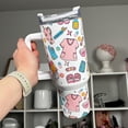 thumbnail image 3 of Nurse Life 40oz Tumbler, Sublimated Stainless Steel Quencher, 3 of 3